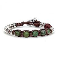 Bracciale Tamashii 5 Tibetani in Argento Agata BHS924-S4-17 - BHS924-S4-17